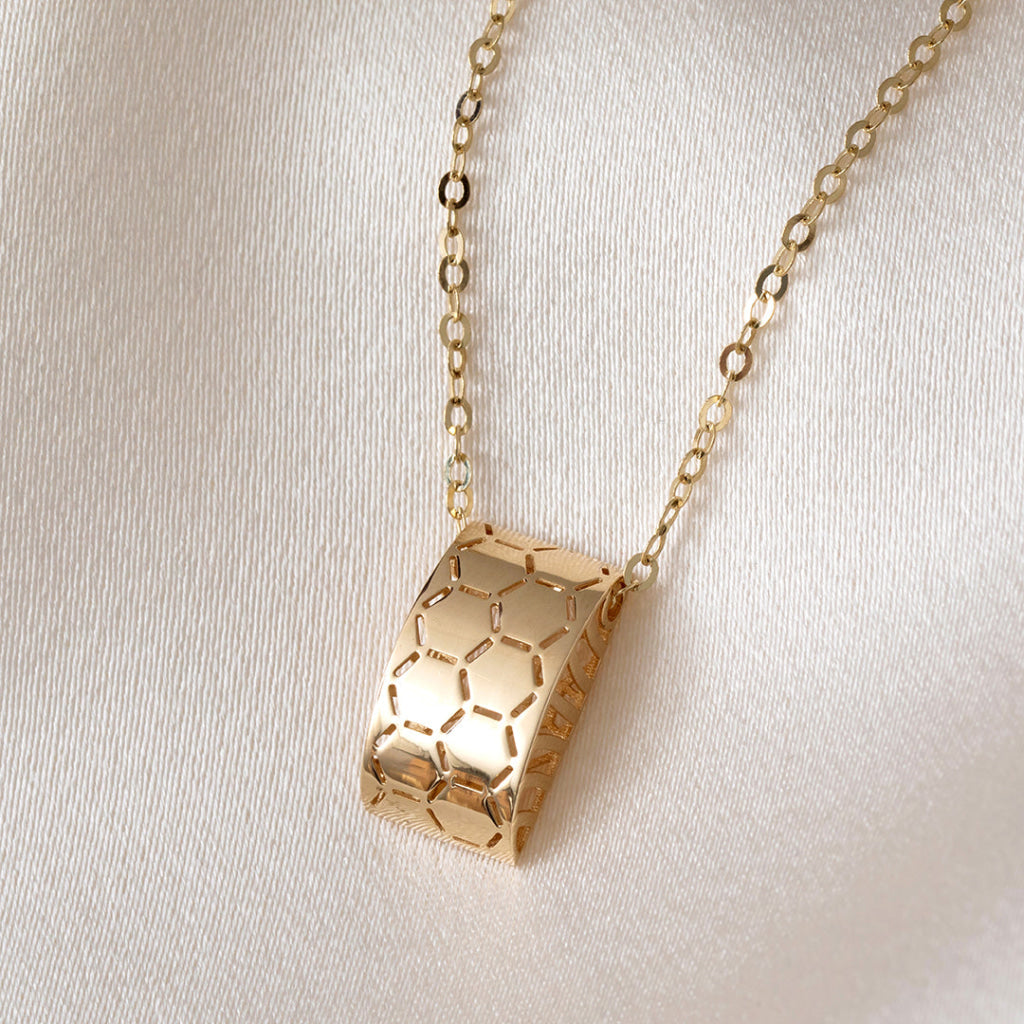Hexa Necklace | 14ct Gold - Necklace