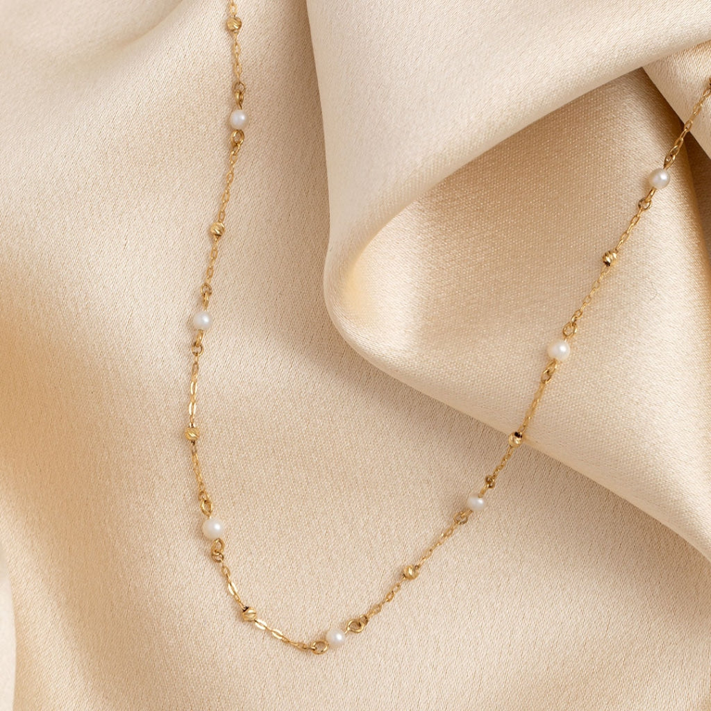 hints of pearl on fabric