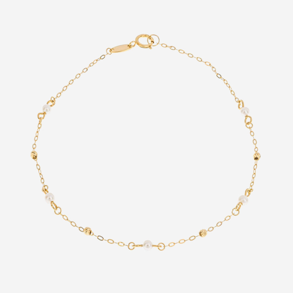 Hints of Pearl Bracelet | 9ct Gold