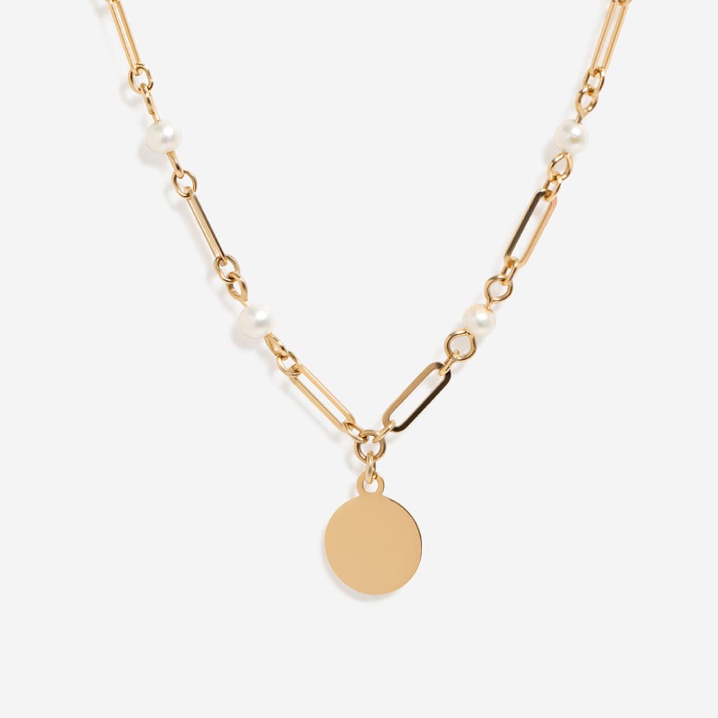 CB Hints Pearl Necklace | 9ct Gold