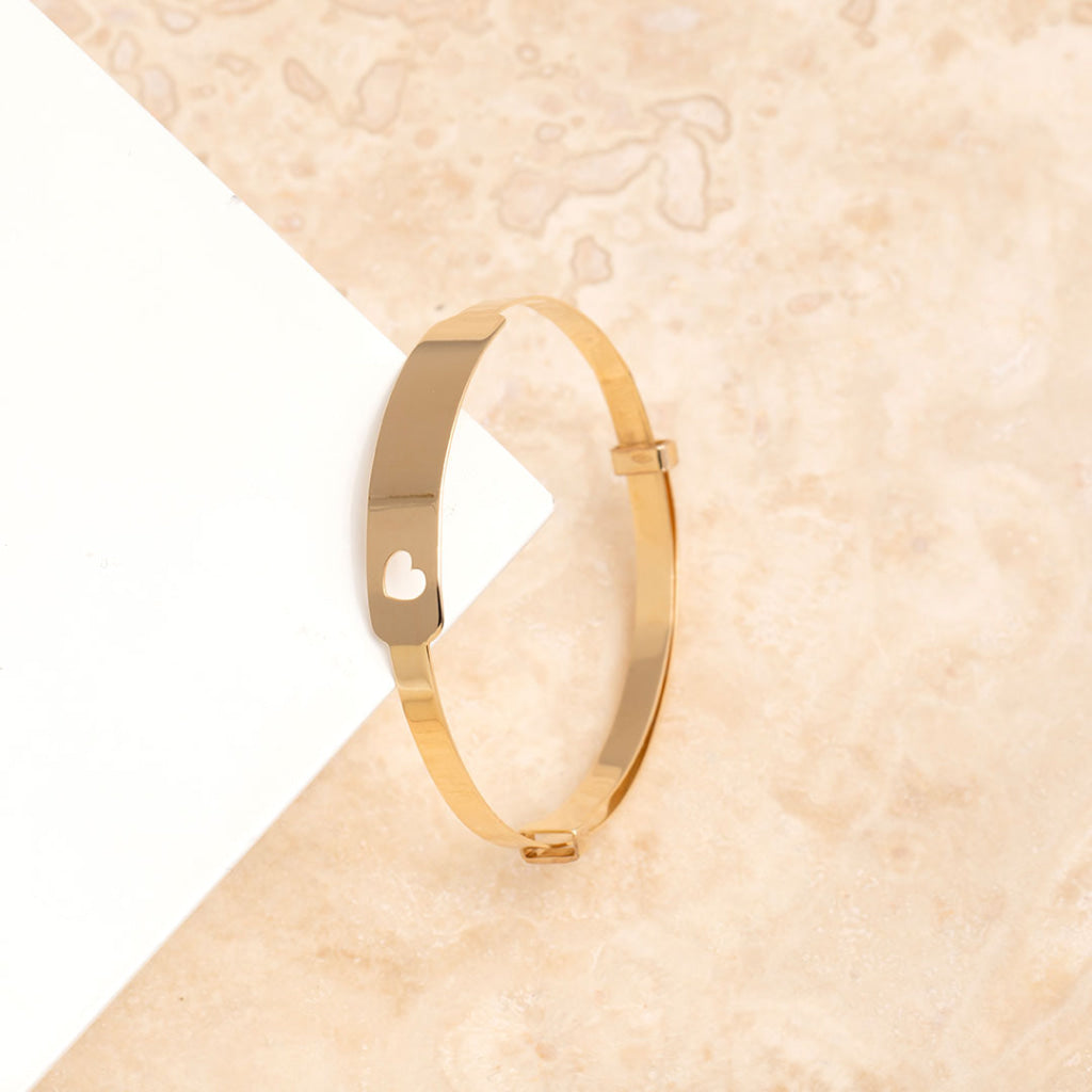 Hold my Heart - Baby Bangle | Free Engraving