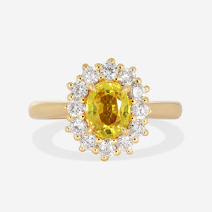 HONOR | Yellow Sapphire Diamond Ring Set in 18ct Gold