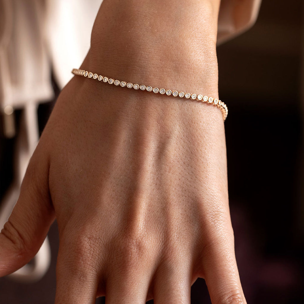 HOPE - 1ct | Lab Grown Diamond Tennis Bracelet in 9ct Gold