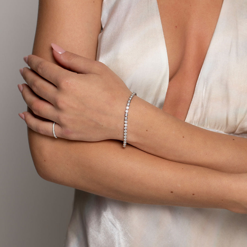 Hope - 3ct | 9ct White Gold Lab Grown Diamond Tennis Bracelet