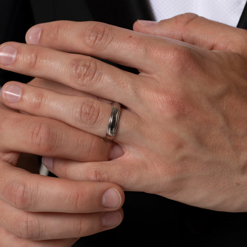 HORAN 5mm | Men’s Wedding Ring in Palladium 500 - Rings
