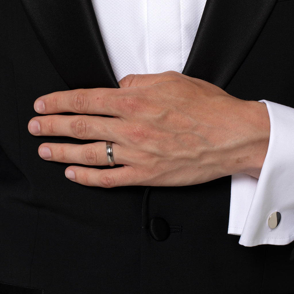HORAN 5mm | Men’s Wedding Ring in Palladium 500 - Rings
