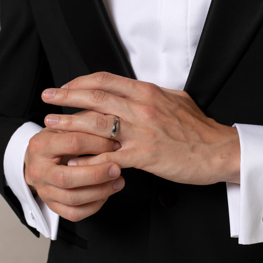 HORAN 5mm | Men’s Wedding Ring in Palladium 500 - Rings