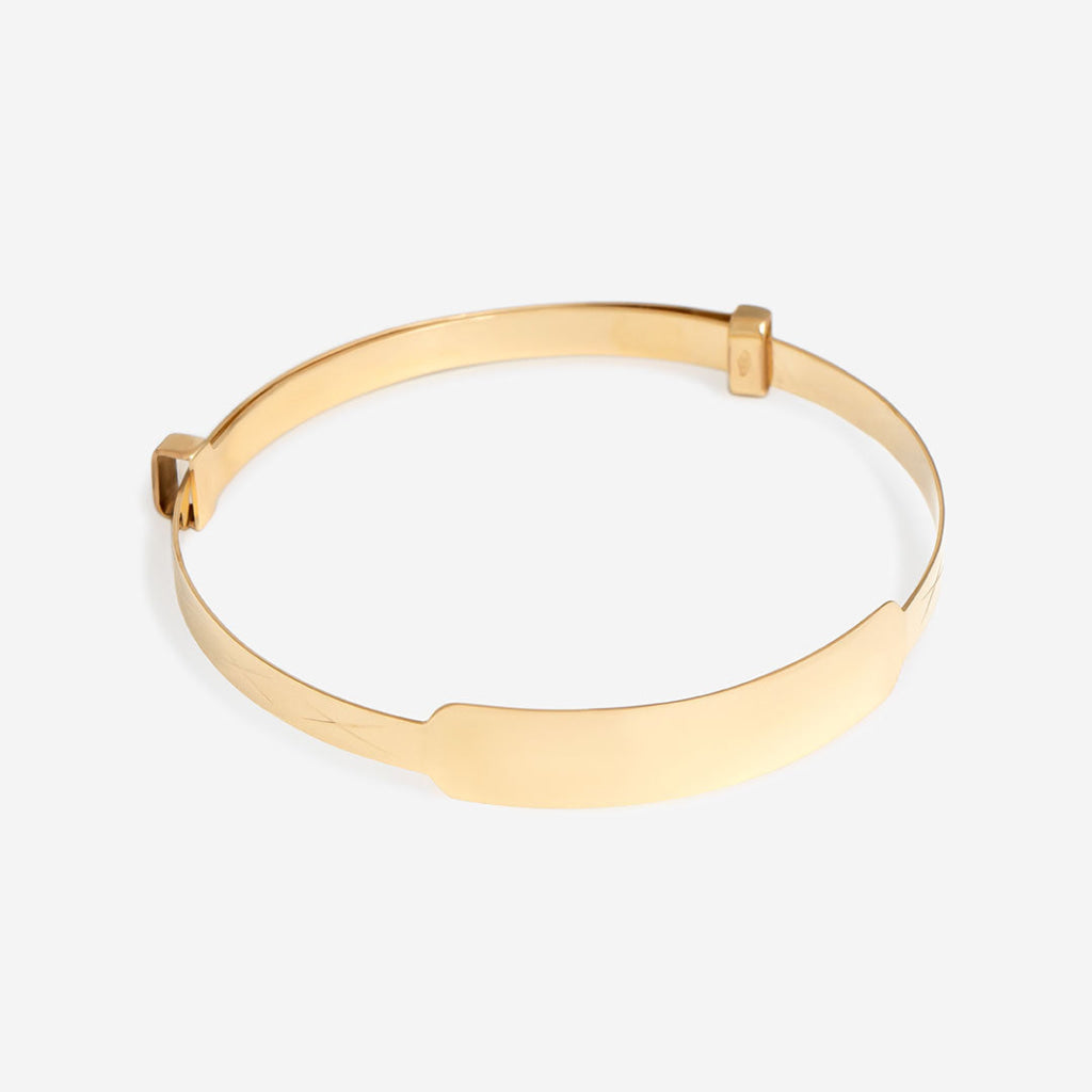 Hugs & Kisses - Baby Bangle | Free Engraving - Bracelet