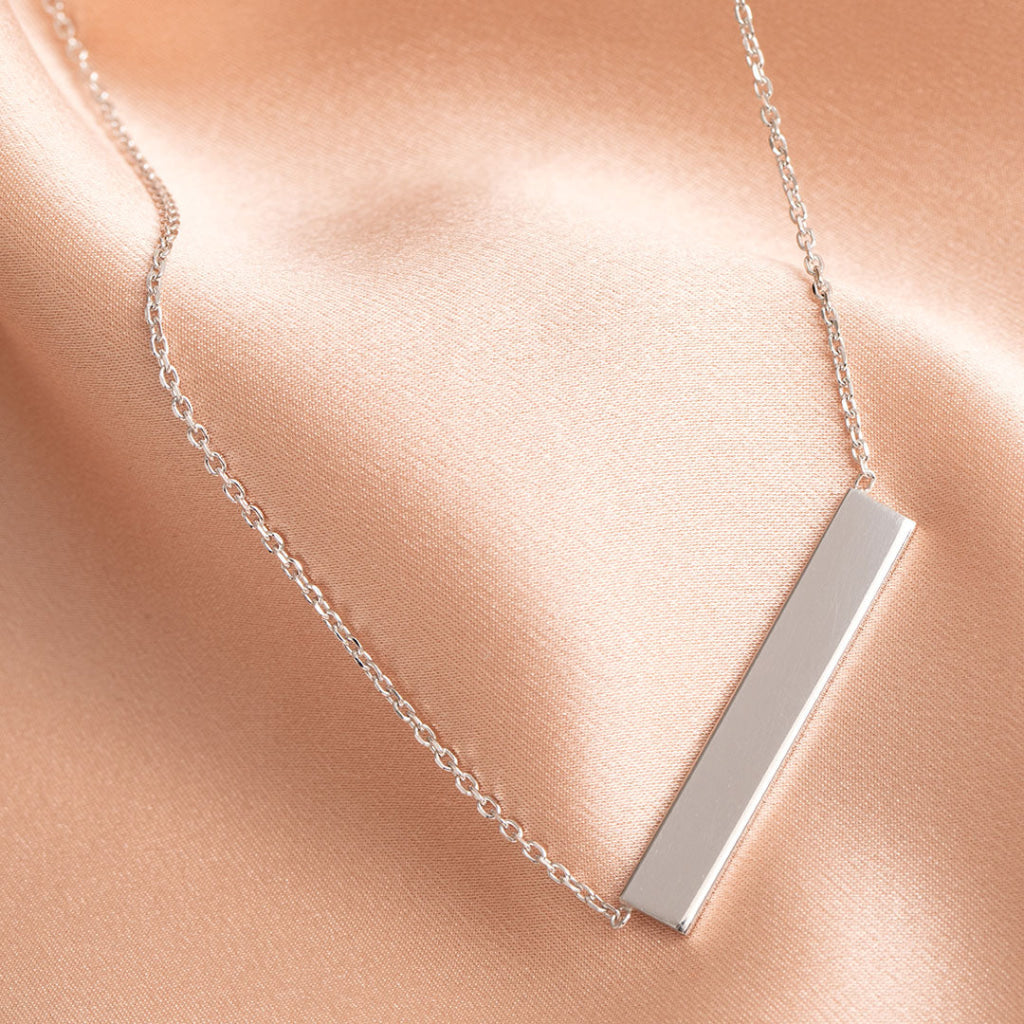 Bar Necklace | Sterling Silver - Necklace