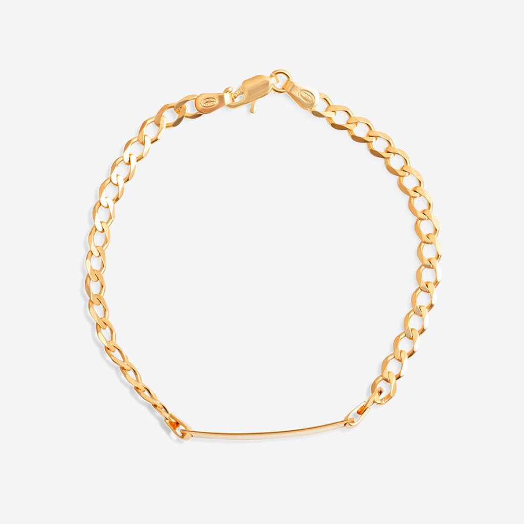 Identity Curb Bracelet | 9ct Gold - Bracelet