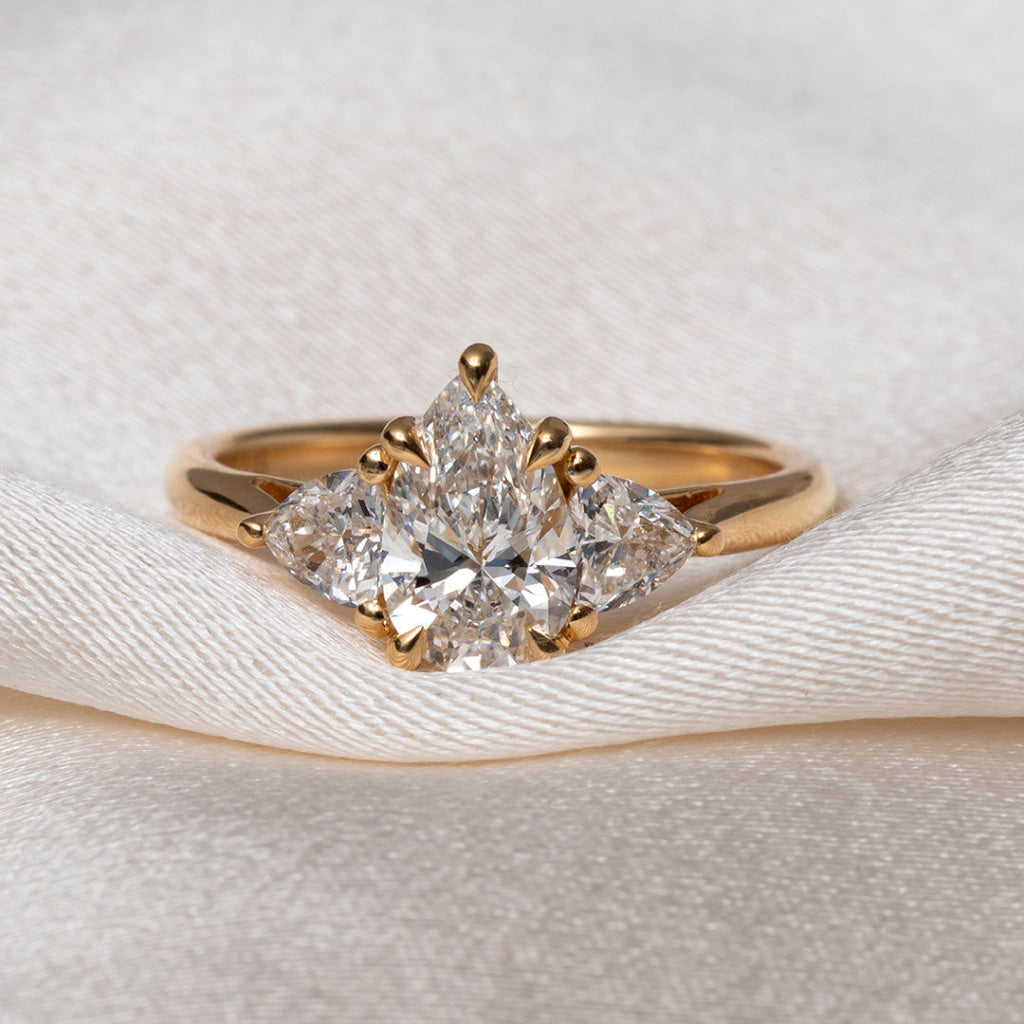IKARIA 1.50ct | Pear 3-Stone Lab Grown Diamond Engagement