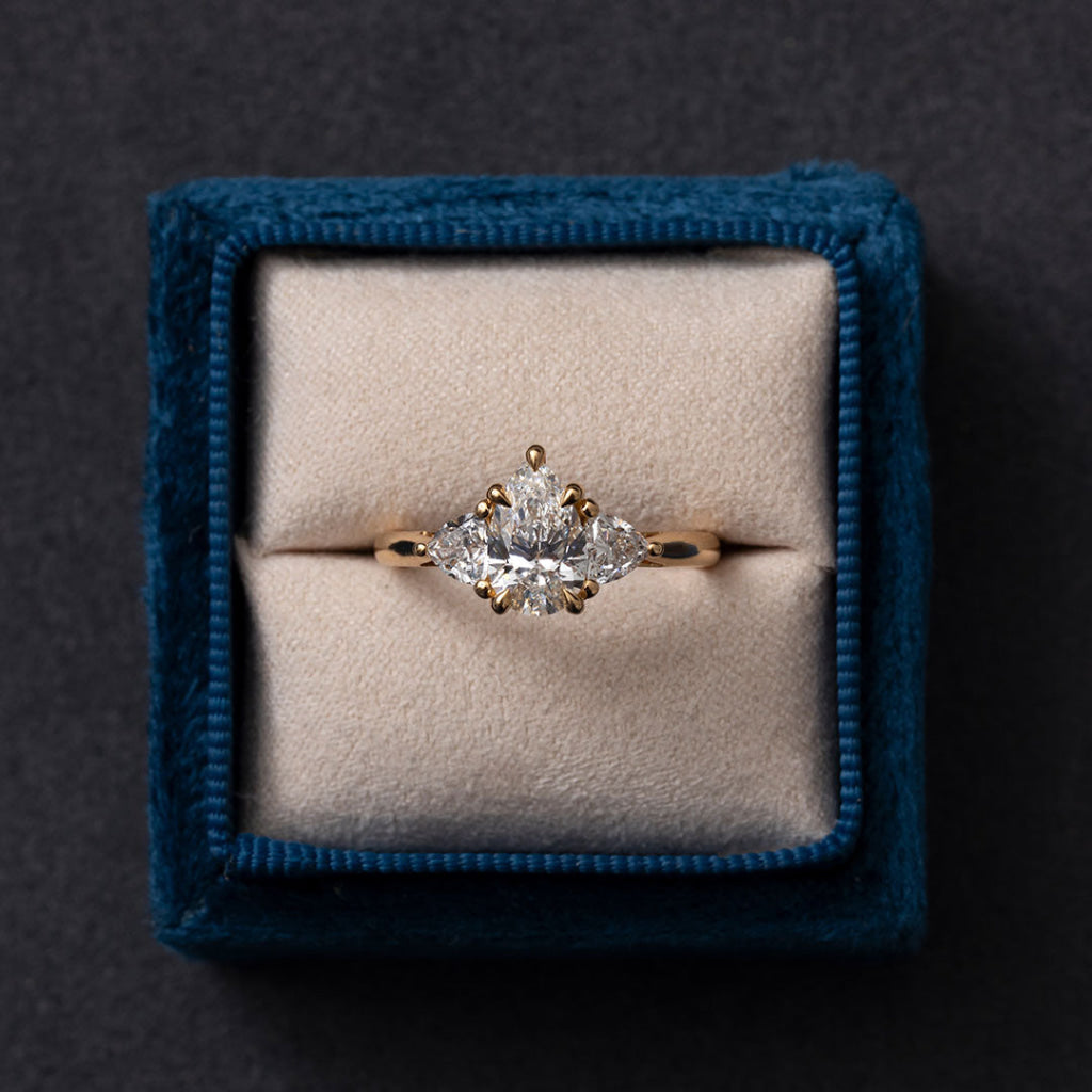 IKARIA 1.50ct | Pear 3-Stone Lab Grown Diamond Engagement