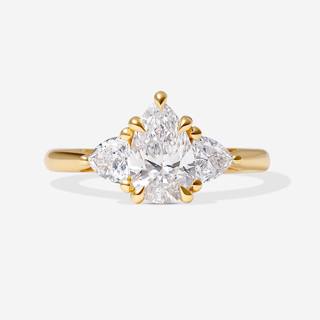 IKARIA 1.50ct | Pear 3-Stone Lab Grown Diamond Engagement