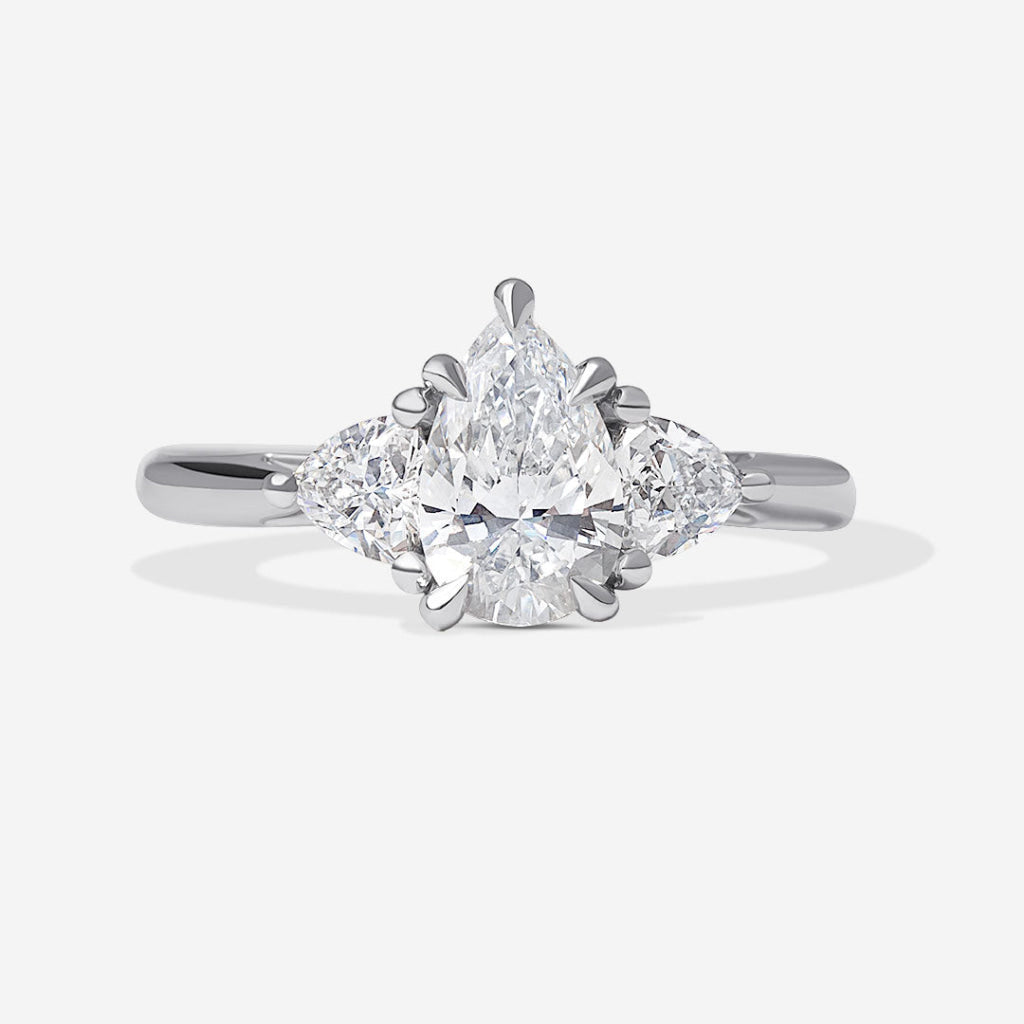 IKARIA 1.50ct | Pear 3-Stone Lab Grown Diamond Engagement