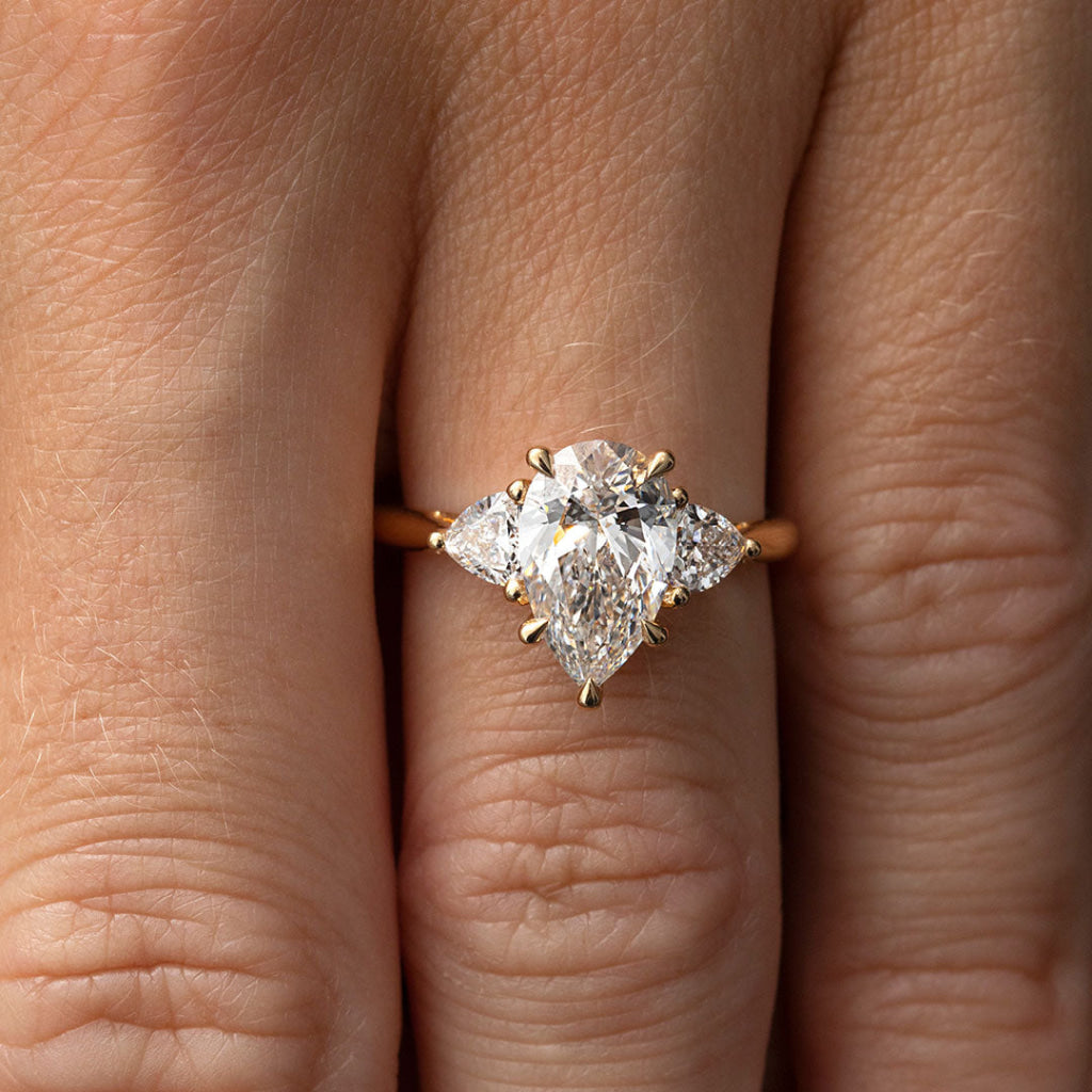 IKARIA 2.50ct | Pear 3-Stone Lab Grown Diamond Engagement