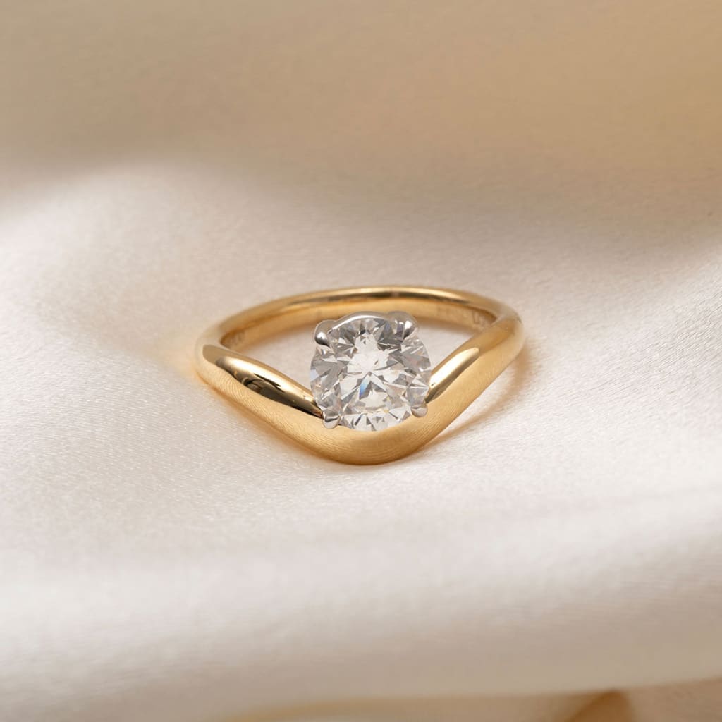 Imelda| Round Solitaire Lab Diamond Set in 18ct Gold 1.50ct