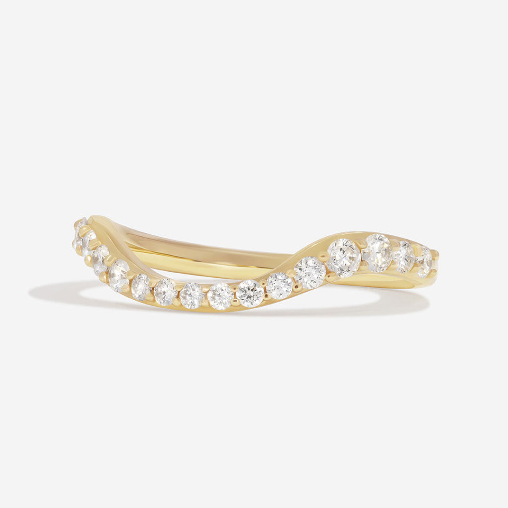 IMOGEN | Lab Grown Diamond Wedding Ring in 18ct Gold - Rings