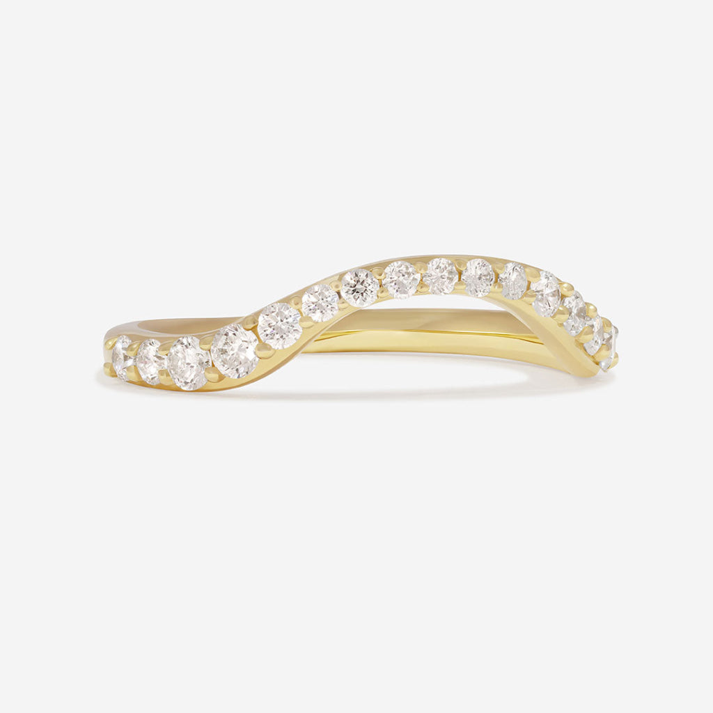 IMOGEN | Lab Grown Diamond Wedding Ring in 18ct Gold - Rings
