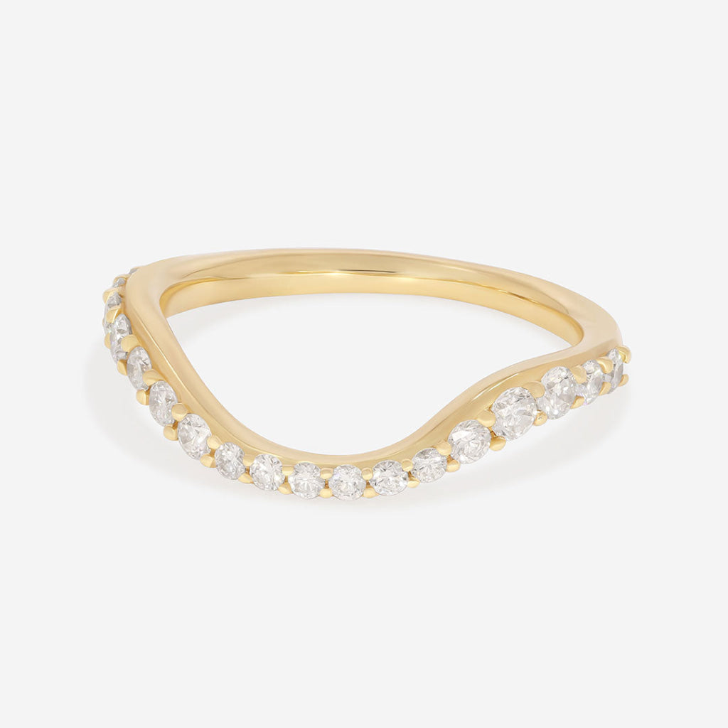 IMOGEN | Lab Grown Diamond Wedding Ring in 18ct Gold - Rings
