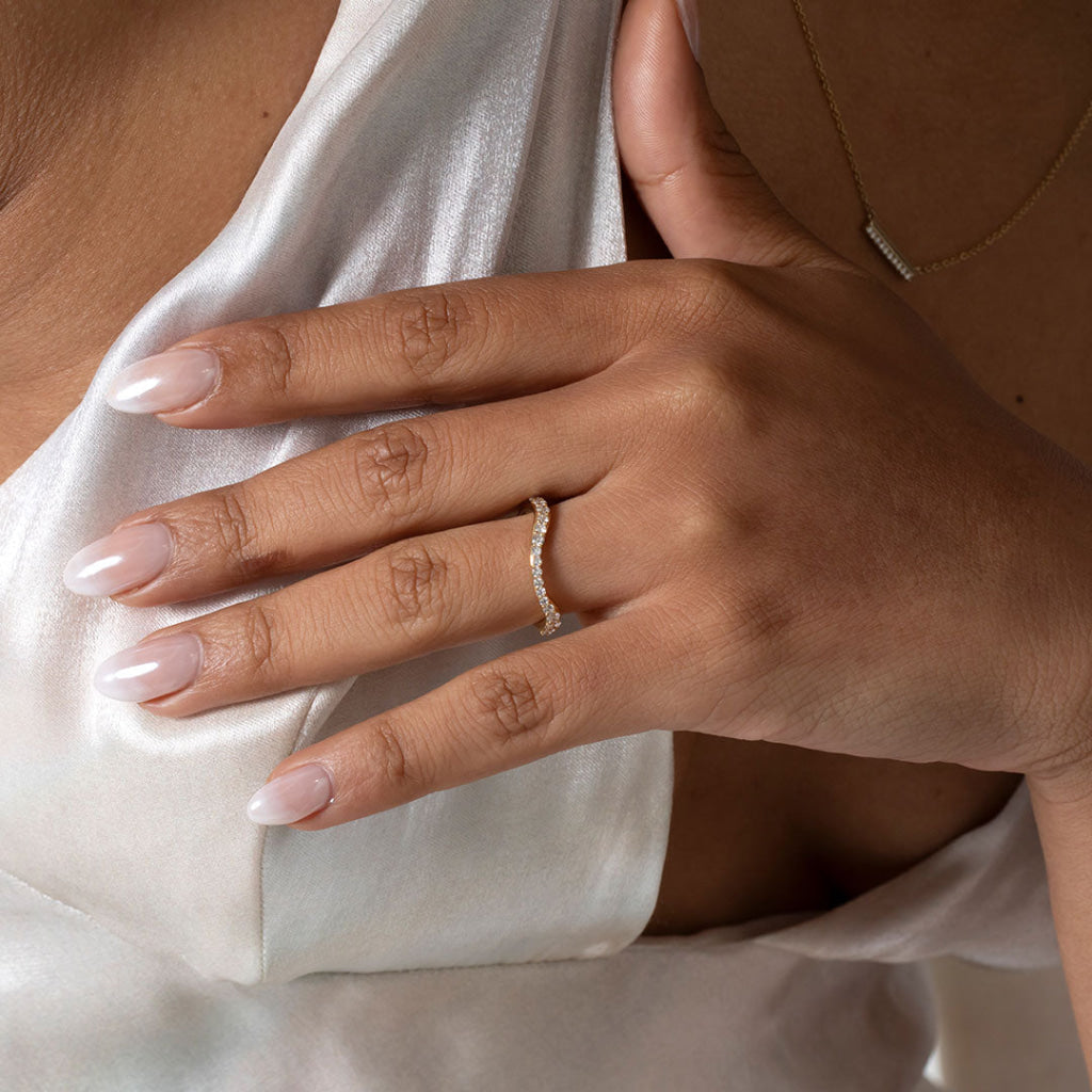 IMOGEN | Lab Grown Diamond Wedding Ring in 18ct Gold - Rings