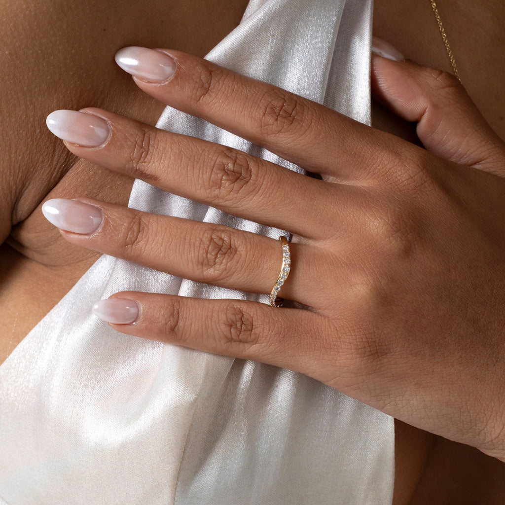 IMOGEN | Lab Grown Diamond Wedding Ring in 18ct Gold - Rings