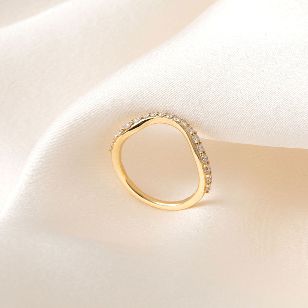IMOGEN | Lab Grown Diamond Wedding Ring in 18ct Gold - Rings