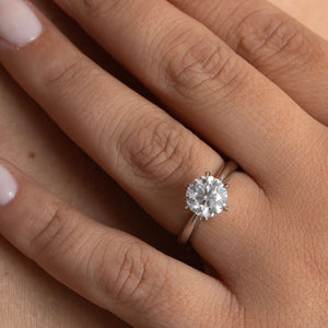 IMPERIAL 1.70ct | Round Solitaire Lab Grown Diamond Engagement Ring in Platinum