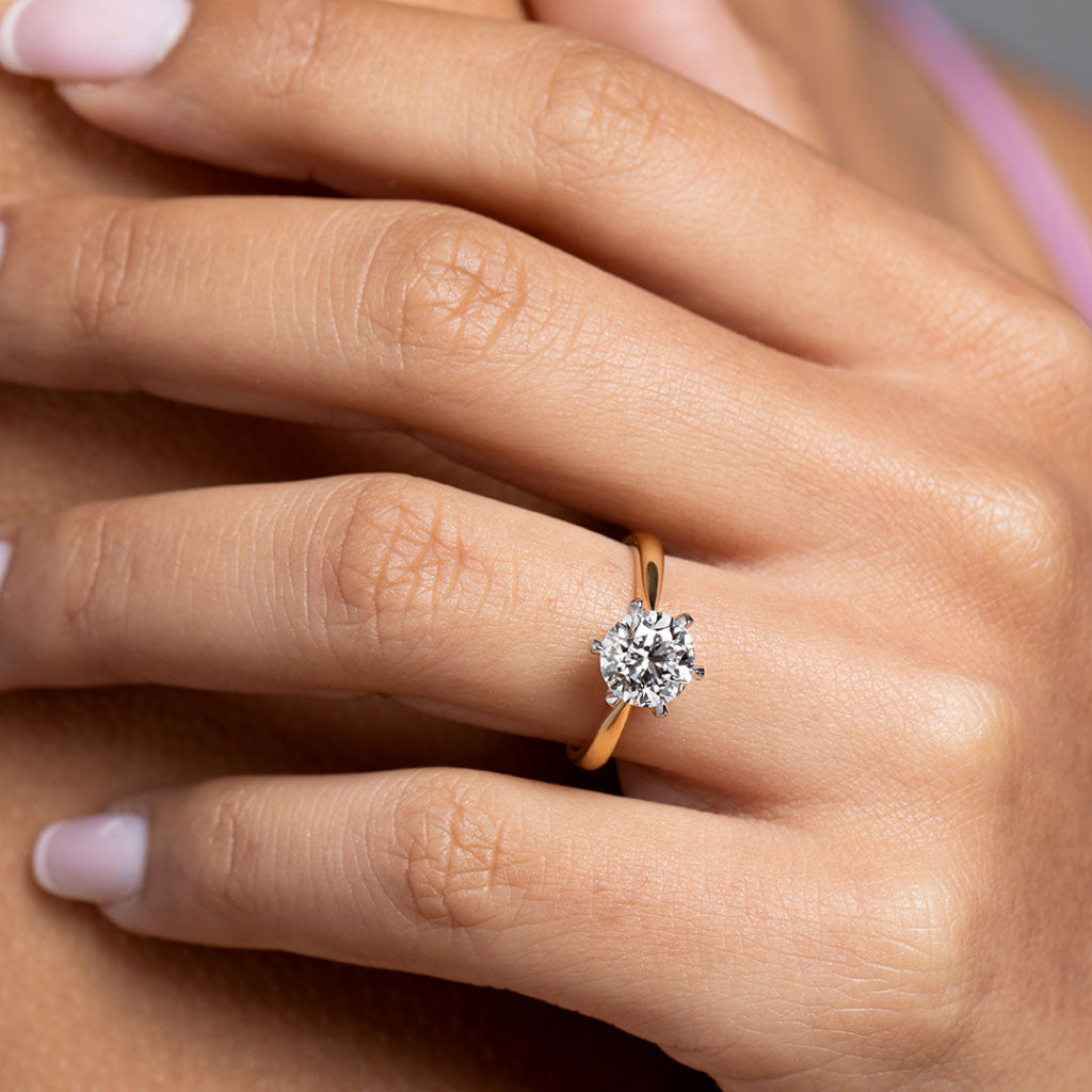IMPERIAL 1.70ct | Round Solitaire Lab Grown Diamond Engagement Ring in 18ct Gold
