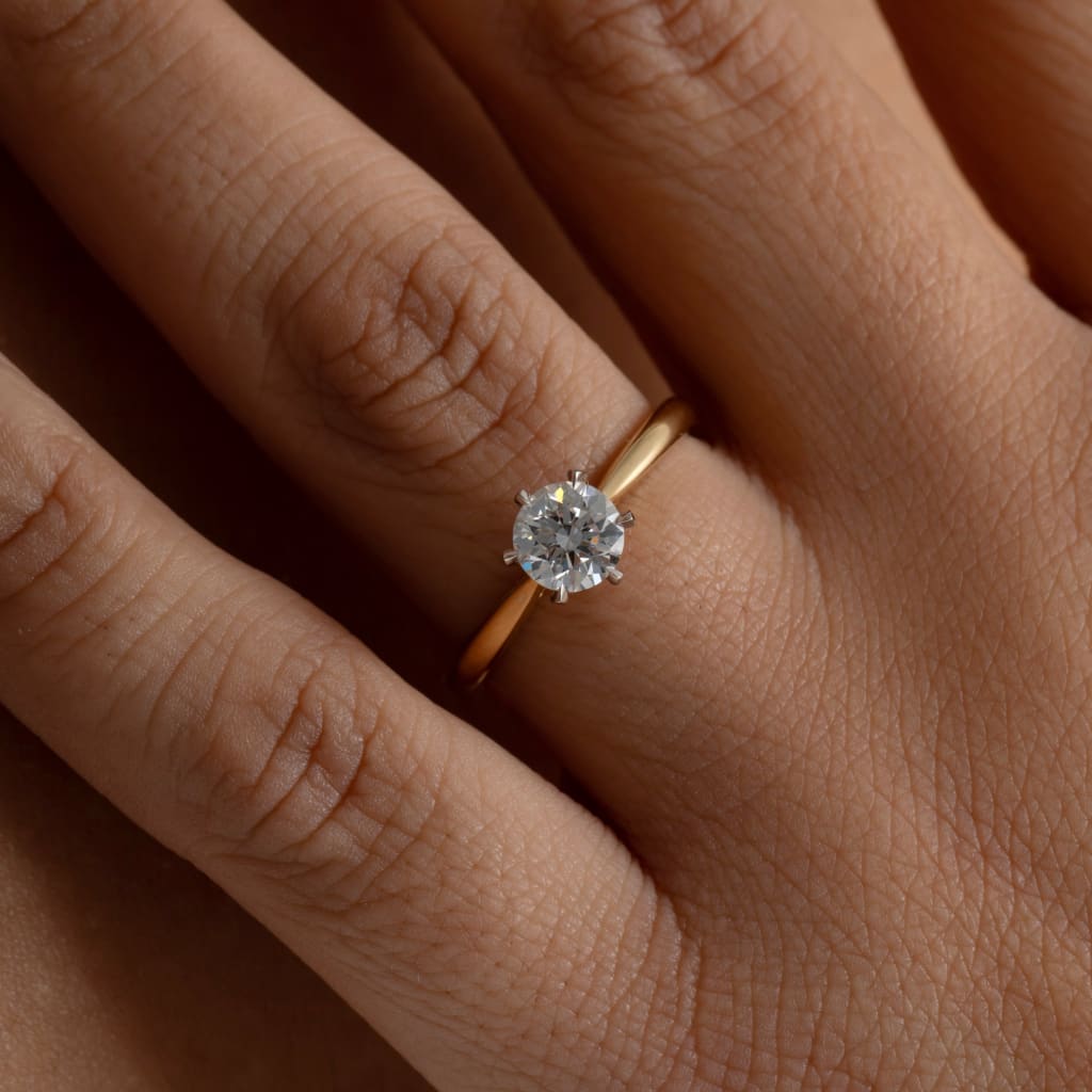 IMPERIAL 0.75ct | Round Solitaire Lab Diamond Set in 18ct