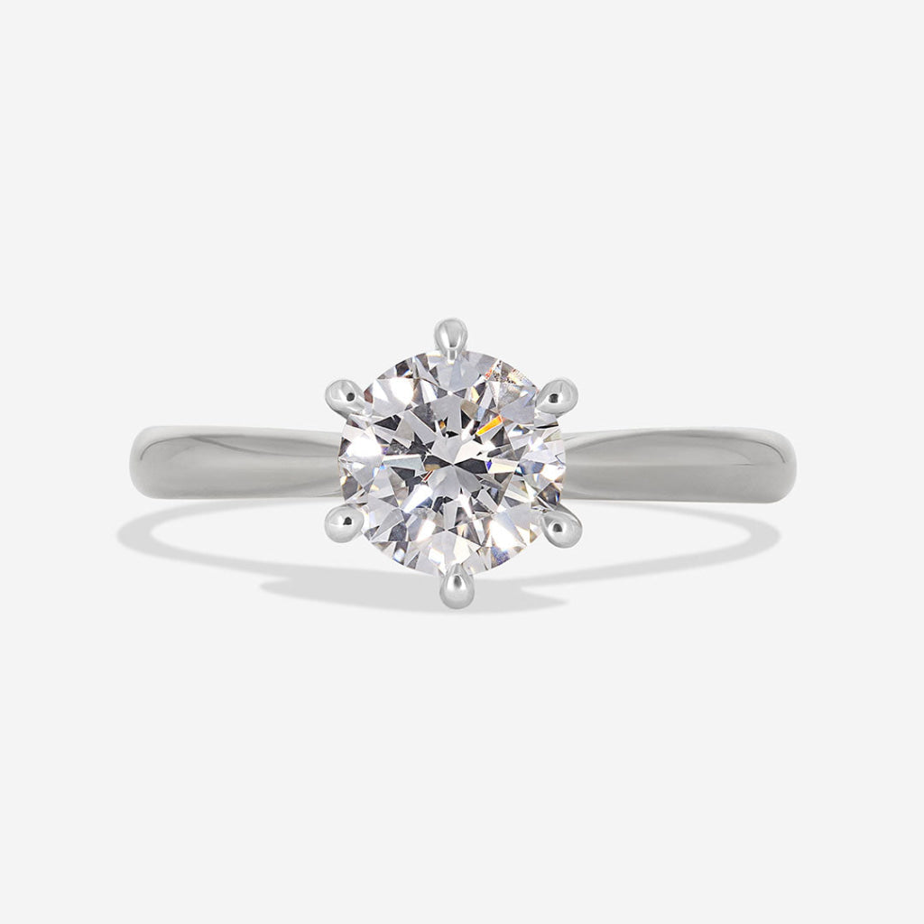 IMPERIAL 1ct | Round Solitaire Lab Grown Diamond Engagement Ring in Platinum