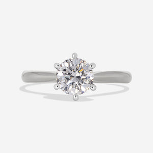 IMPERIAL 1ct | Round Solitaire Lab Grown Diamond Engagement Ring in Platinum