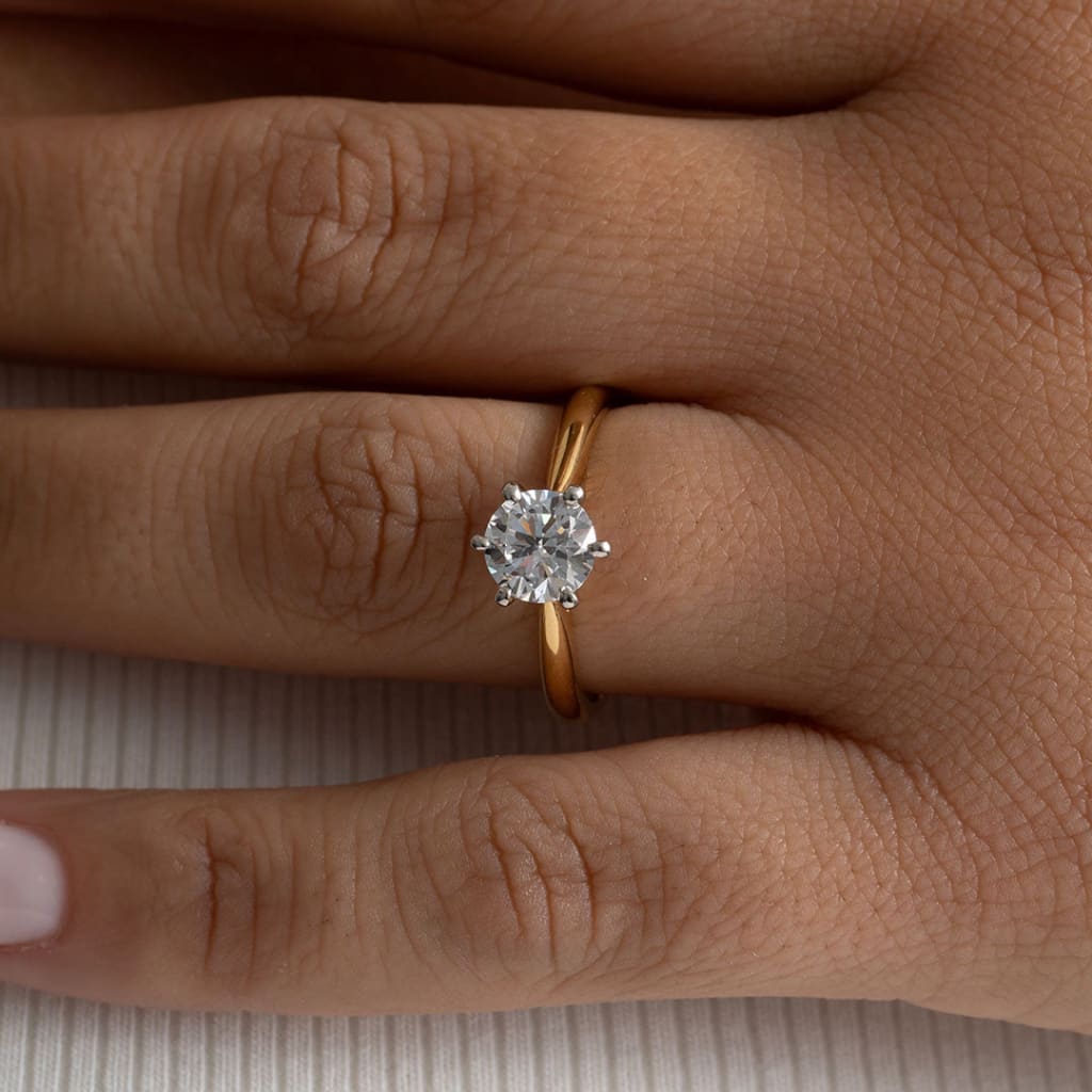 IMPERIAL 1ct | Round Solitaire Lab Diamond Set in 18ct Gold