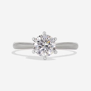 IMPERIAL 1ct | Round Solitaire Lab Grown Diamond Engagement Ring in Platinum