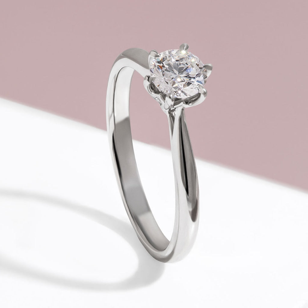 Imperial Platinum Lab Grown Diamond Engagement Ring New
