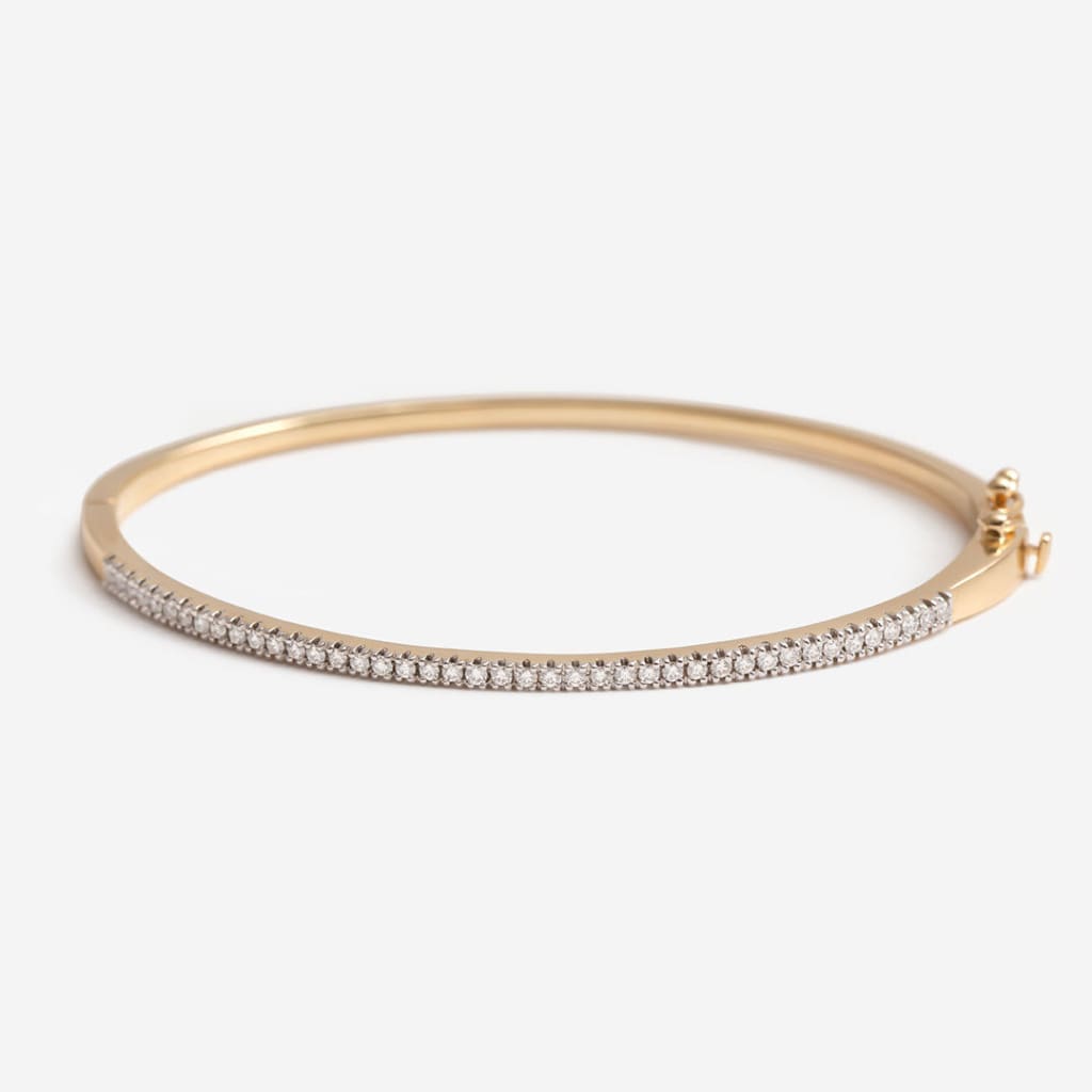 Indiana Diamond Bangle | 9ct Gold - Bracelet