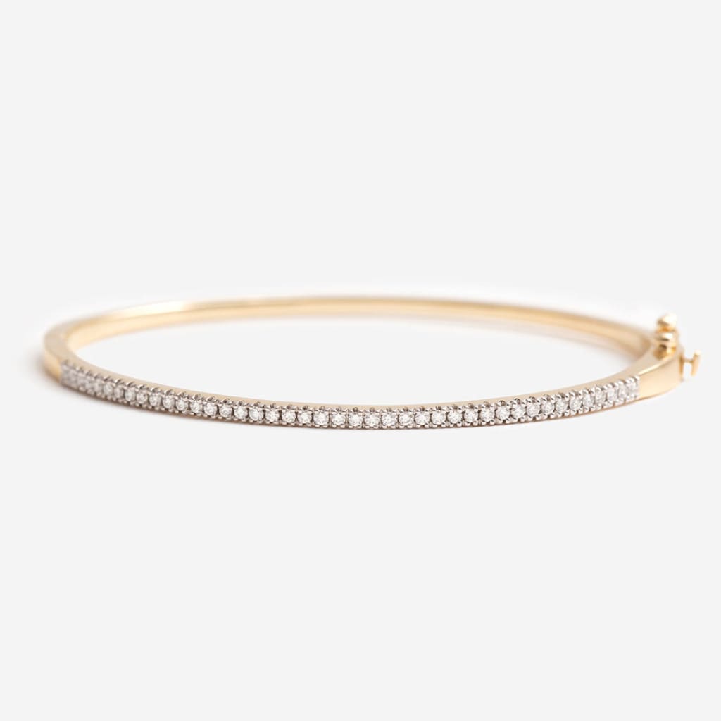 Indiana Diamond Bangle | 9ct Gold - Bracelet