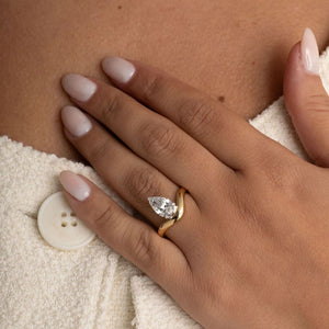 INDIE 1.50ct | Pear Solitaire Lab Grown Diamond Engagement Ring in 18ct Gold