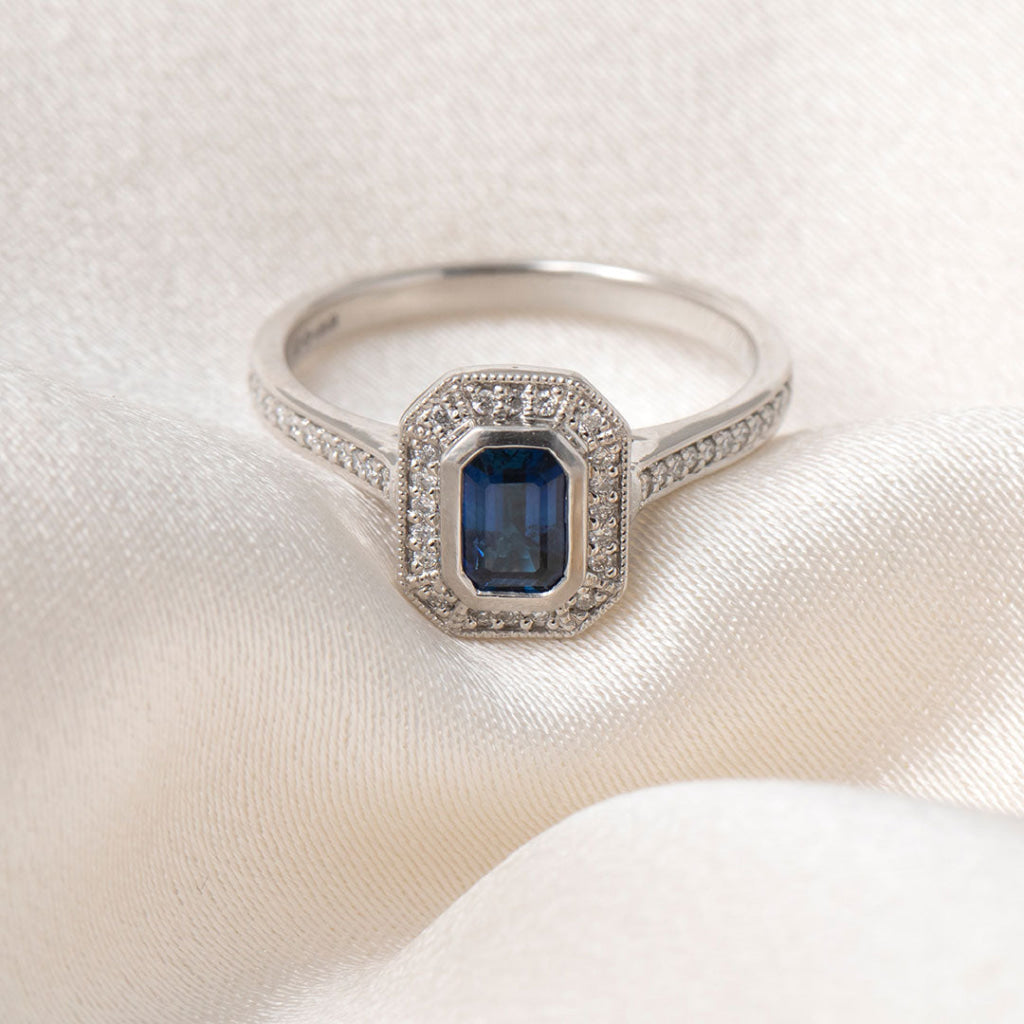 INDIGO | Sapphire Diamond Ring - Rings