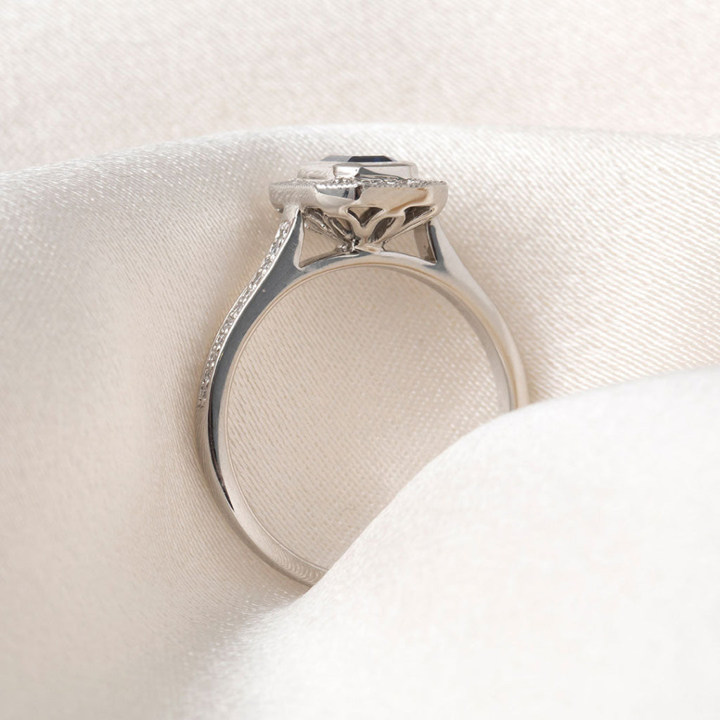 INDIGO | Sapphire Diamond Ring - Rings