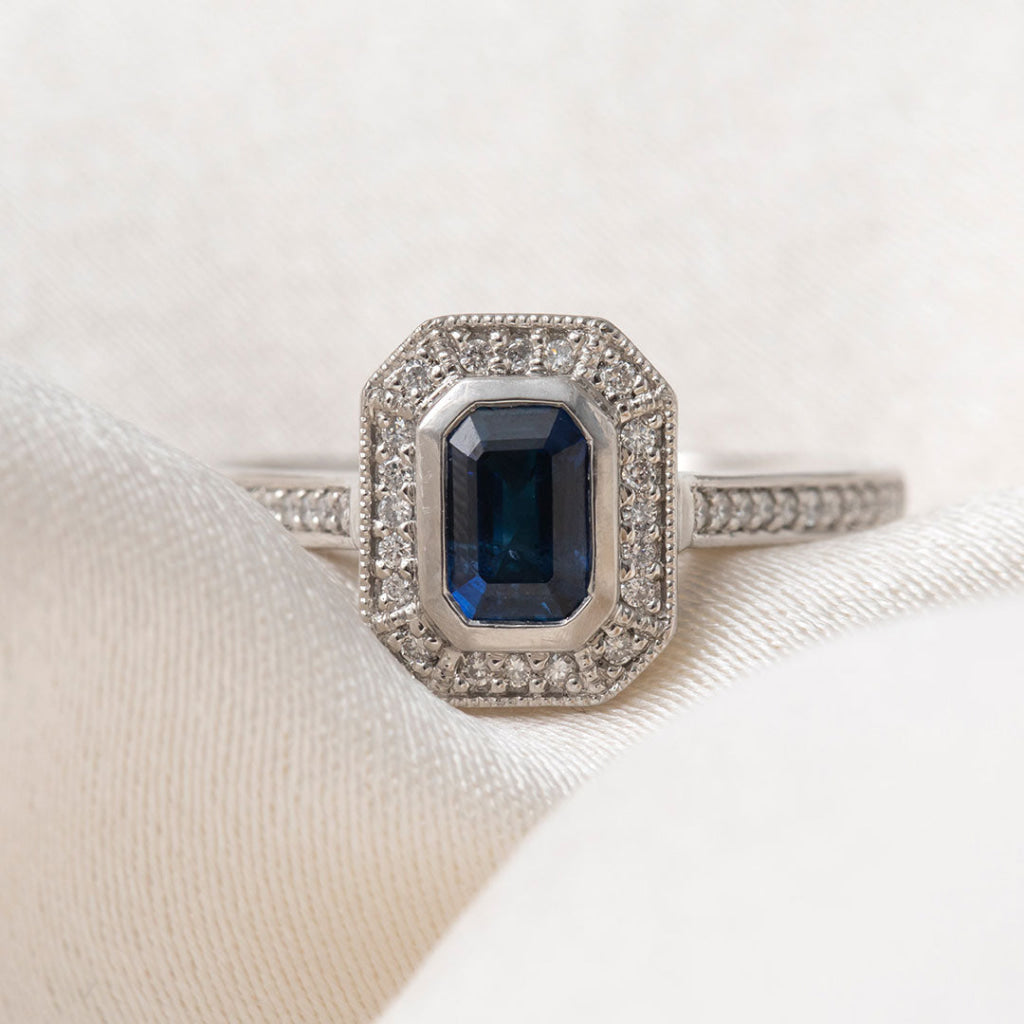 INDIGO | Sapphire Diamond Ring - Rings