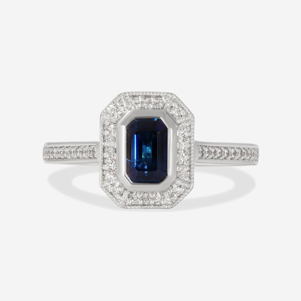 INDIGO | Sapphire Diamond Ring - Rings