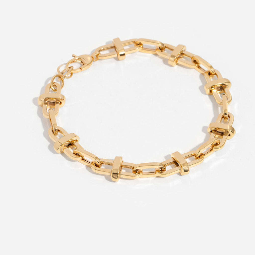 9ct gold link bracelet - photo 2