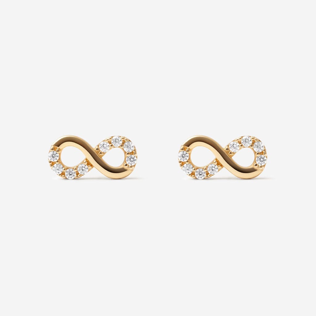 Infinite Sparkle Earrings | 9ct Gold