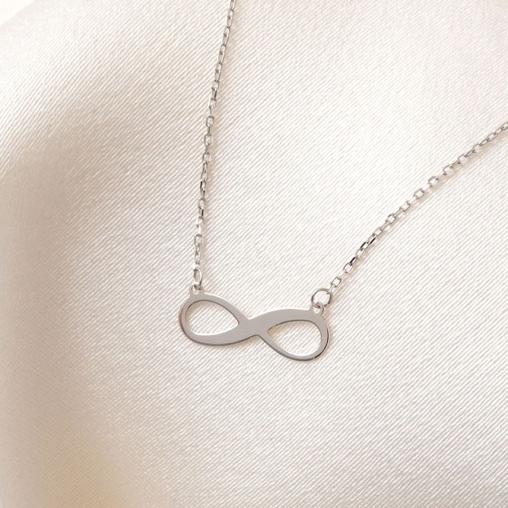 Infinity Necklet | 9ct White Gold - Necklace