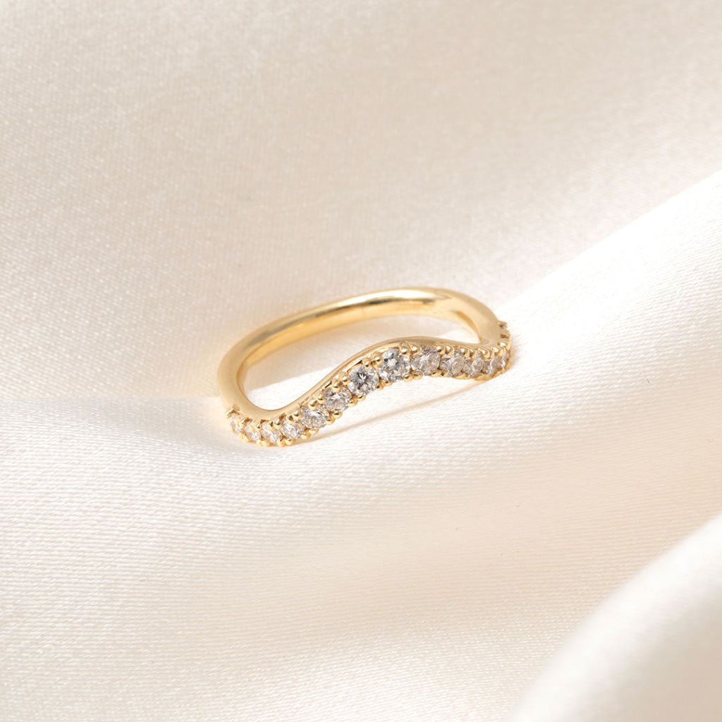 INGRID | Lab Grown Diamond Wedding Ring in 18ct Gold - Rings