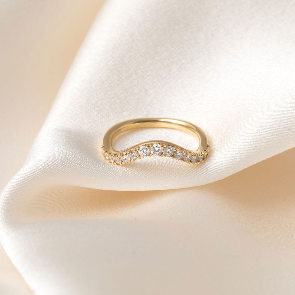 INGRID | Lab Grown Diamond Wedding Ring in 18ct Gold - Rings