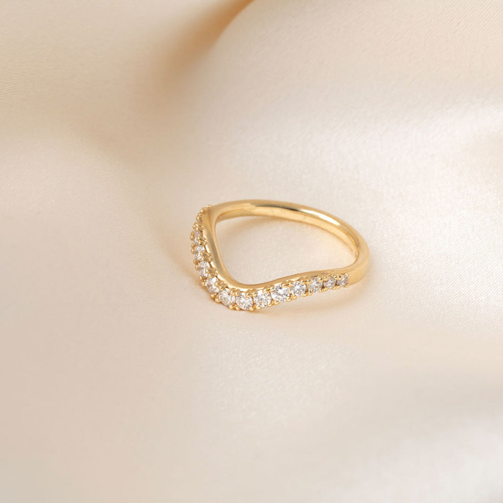 INGRID | Lab Grown Diamond Wedding Ring in 18ct Gold - Rings