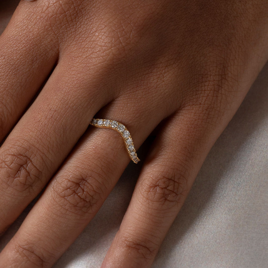 INGRID | Lab Grown Diamond Wedding Ring in 18ct Gold