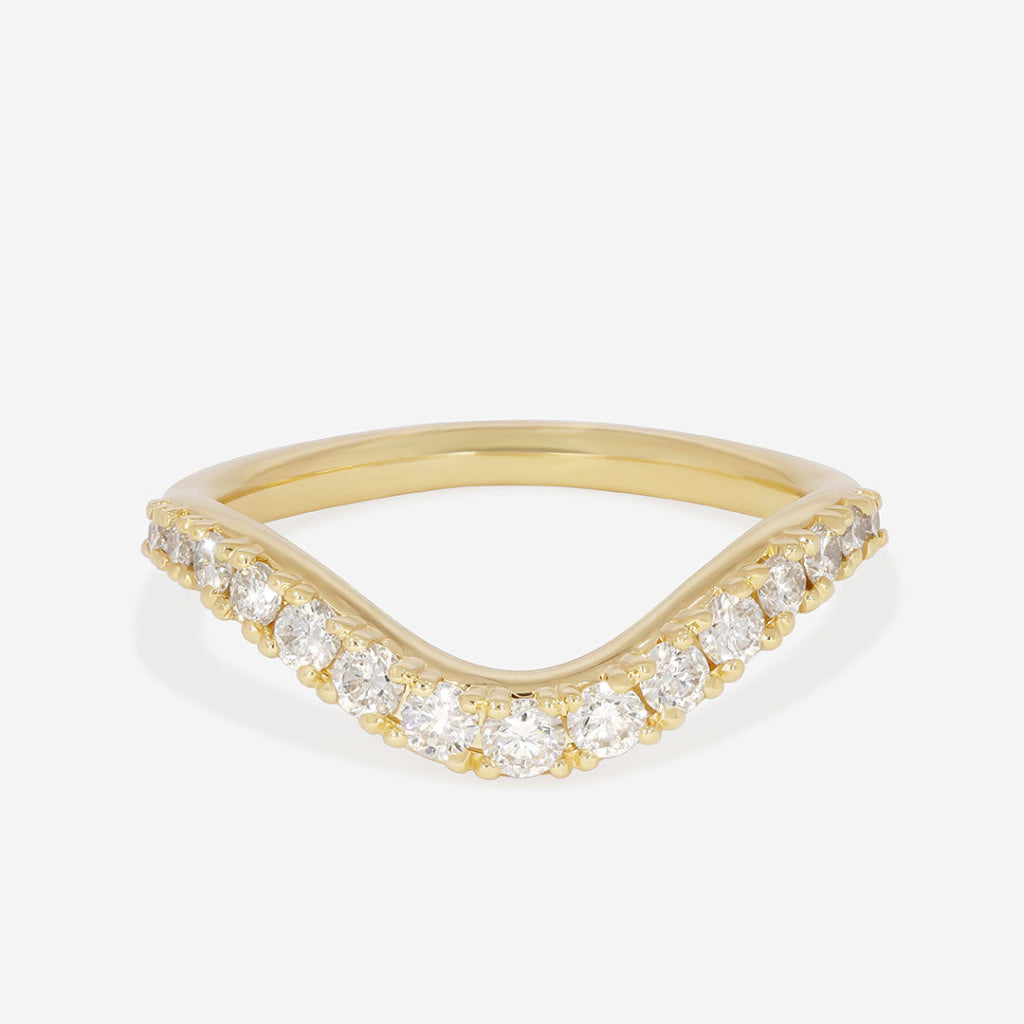 INGRID | Lab Grown Diamond Wedding Ring in 18ct Gold - Rings