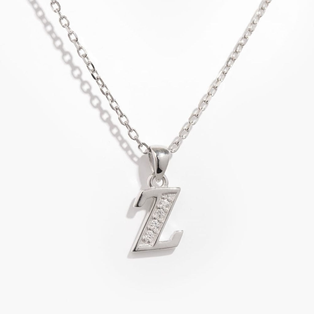 Initial Necklace | Sterling Silver - Z